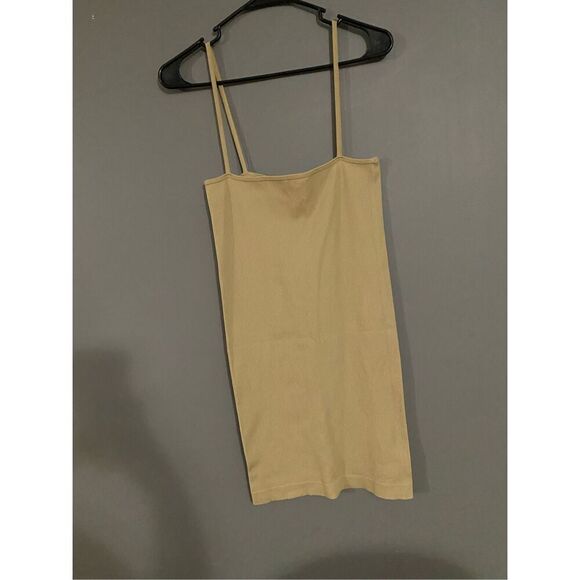 Princess Polly Samantha Mini Dress Beige Size L/XL - Picture 5 of 10